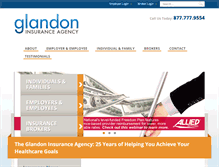 Tablet Screenshot of glandoninsurance.com